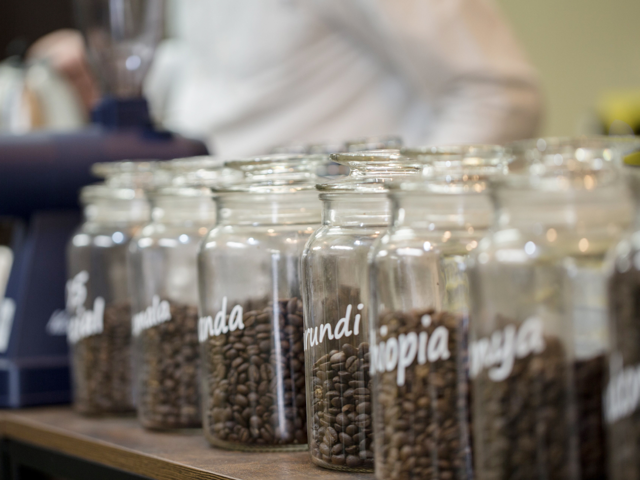 厳選されたコーヒー豆：イメージ画像